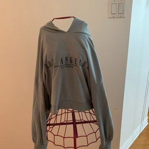 Dirty blue Los Angeles croped sweater